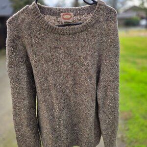 Banana Republic Men's Large Chunky Knit Sweater 1980s Vintage Light Earthy Brown